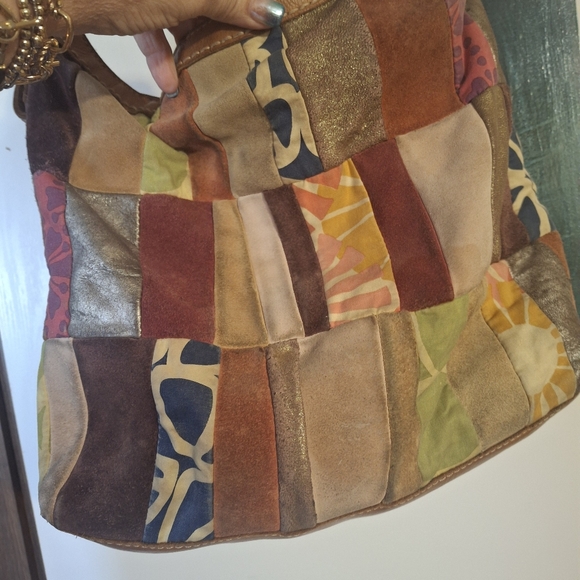 FOSSIL Patchwork Multicolor Shoulder Bag - Picture 3 of 10